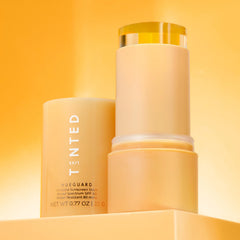 Live Tinted Hueguard waterproof sunscreen stick endures sweat and water