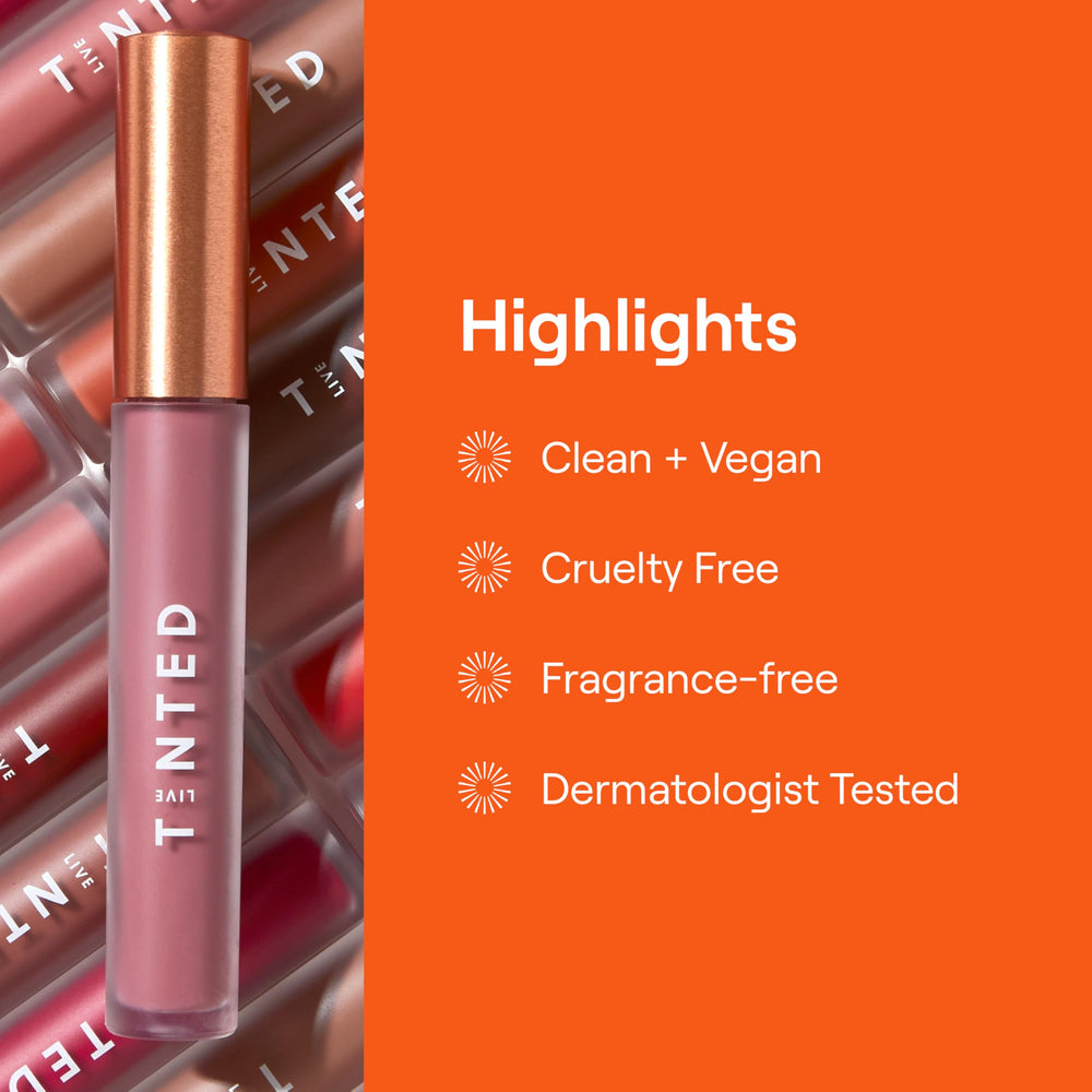 Live Tinted Huelip Liquid Lip Crème vegan and fragrance-free clean formula