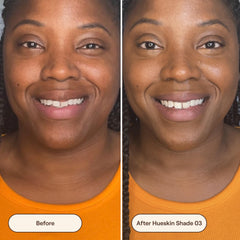 Live Tinted Hueskin Serum Concealer application with fingers demonstrates quick blending