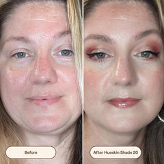 Live Tinted Hueskin Serum Concealer applicator blending into the under-eye area
