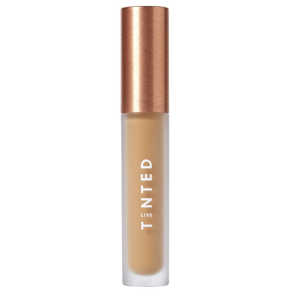 Live Tinted Hueskin Serum Concealer bottle shows lightweight buildable coverage for dark circles