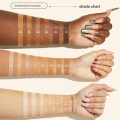Live Tinted Hueskin Serum Concealer finish-look reveals luminous, even complexion.