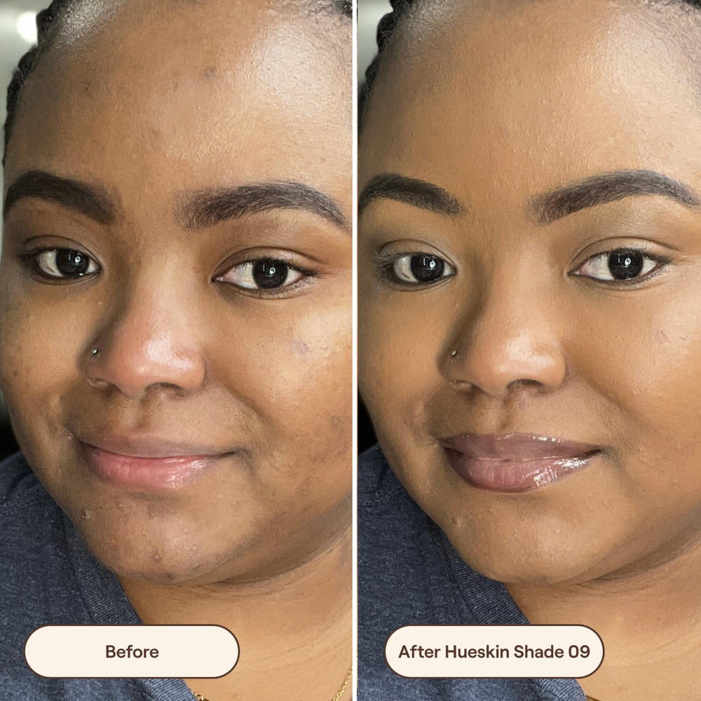Live Tinted Hueskin Serum Concealer under-eye application brightens tired area with hydration.