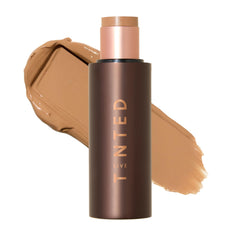Live Tinted HUESTICK packaging highlights compact design for on-the-go touch-ups.