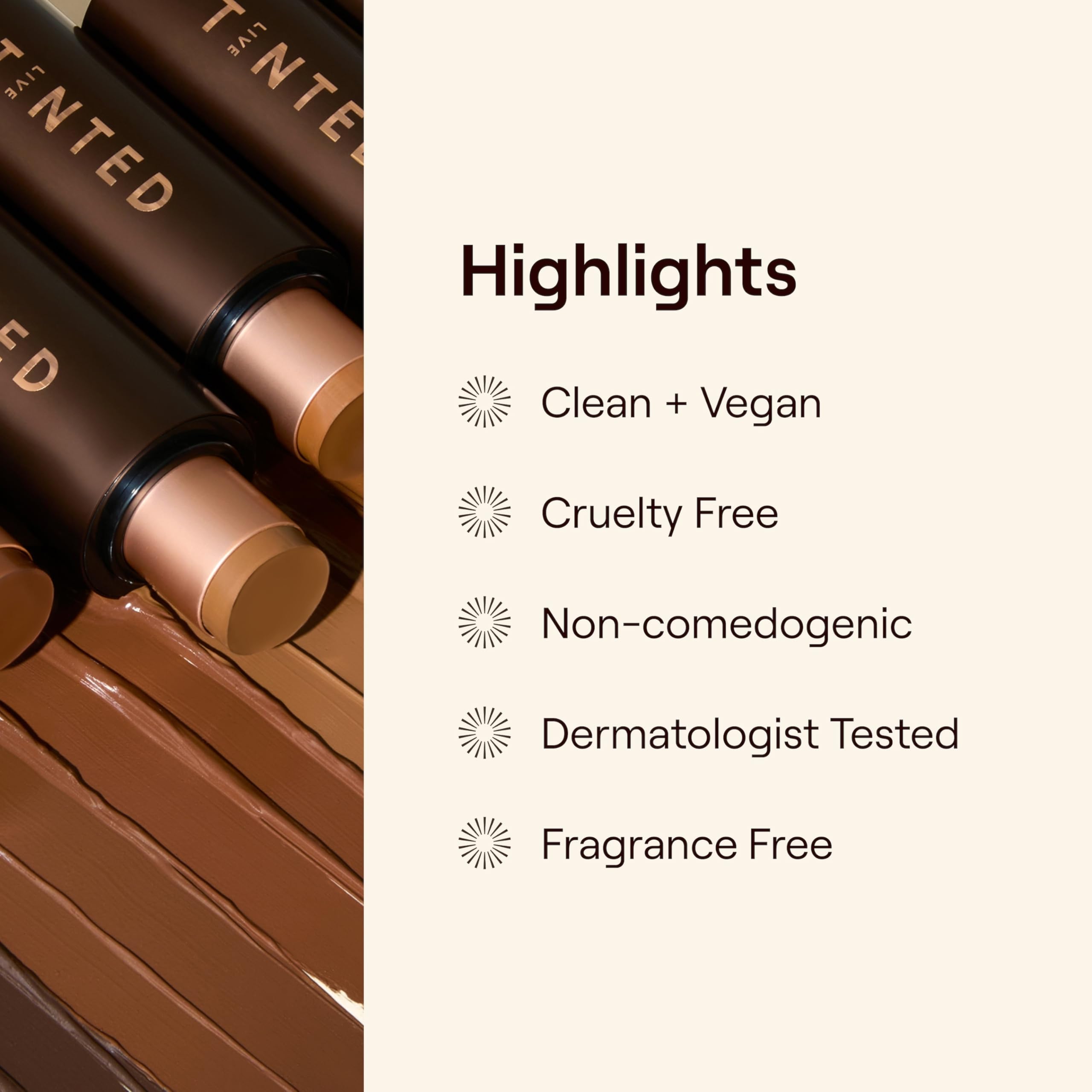 Live Tinted HUESTICK travel-friendly case designed for quick touch-ups