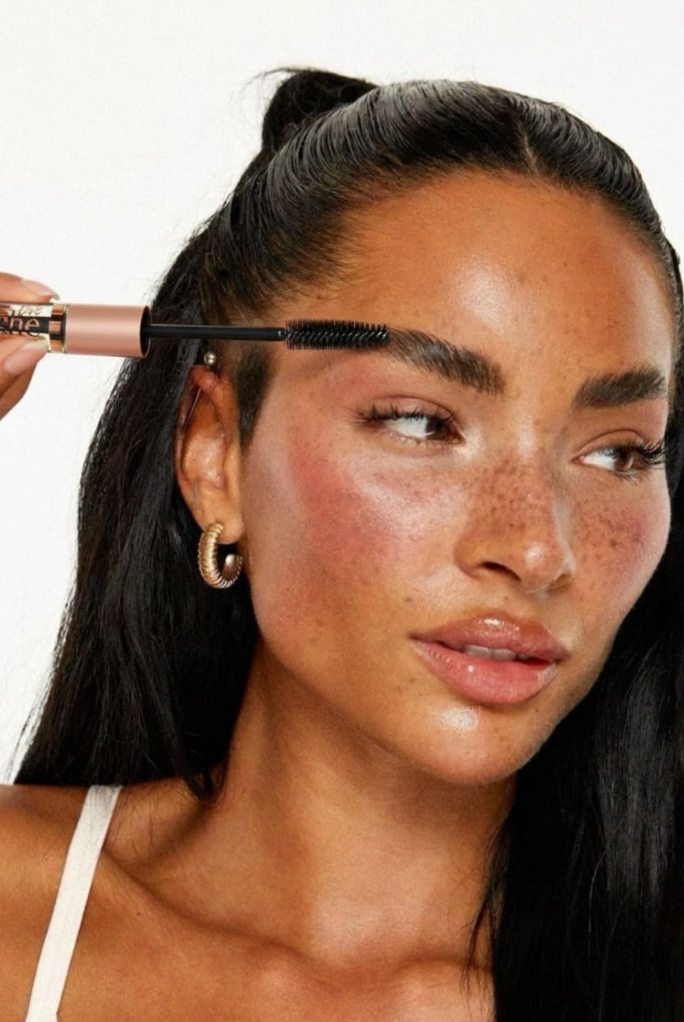 Live Fraiche lash and brow care product in use for natural conditioning