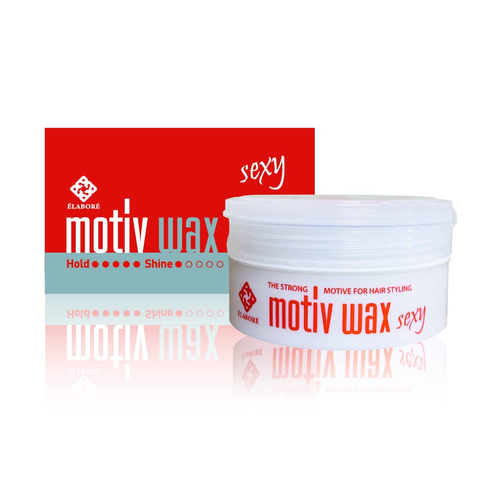 Livegain Motiv Wax Sexy bottle shows strong hold and matte finish.