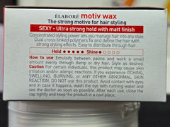 Refreshing fragrance of Motiv Wax Sexy enhances grooming.