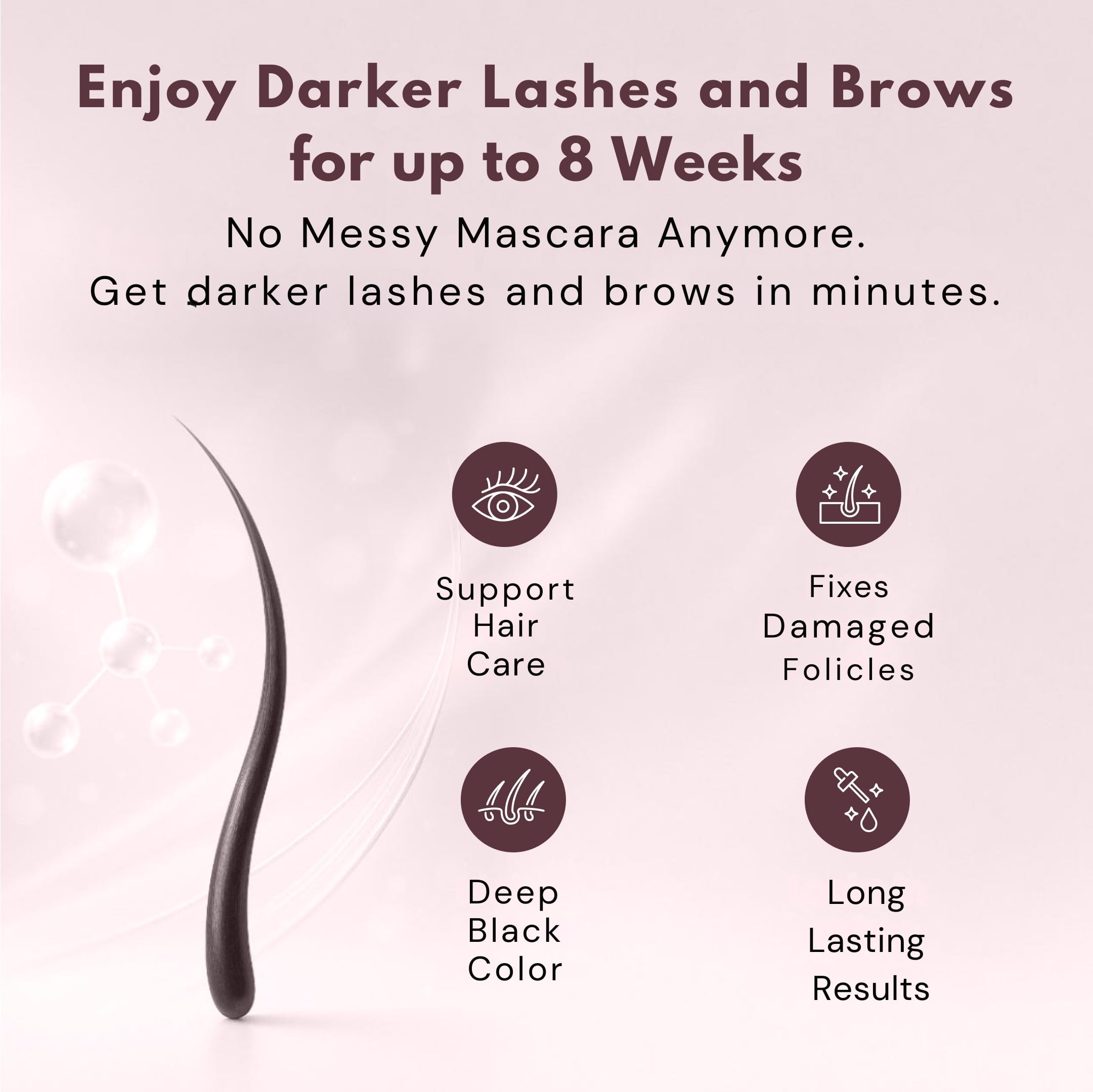 LIVIA nourishing K-beauty formula supports gentle coloring and hair conditioning.