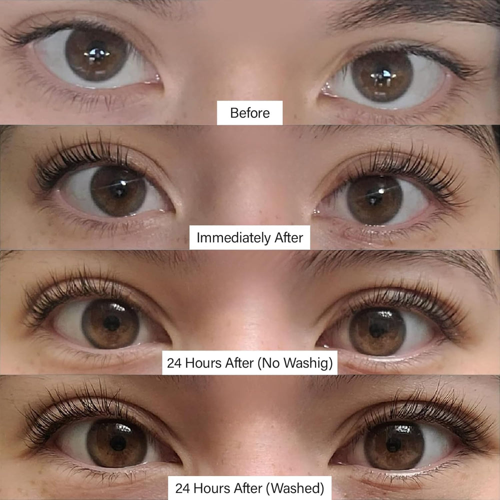 LIVIA Nourishing Serum bottle nourishes lashes while curling.