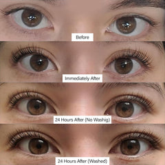 LIVIA Nourishing Serum bottle nourishes lashes while curling.