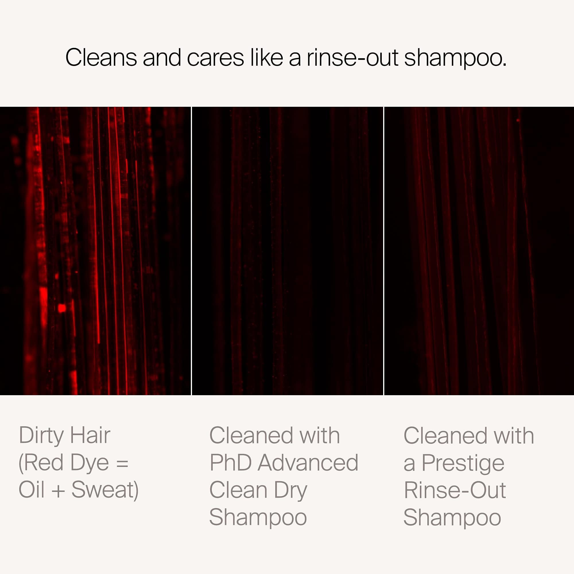 Living Proof Dry Shampoo on hair after use shows soft feel and shine