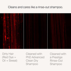 Living Proof Dry Shampoo on hair after use shows soft feel and shine