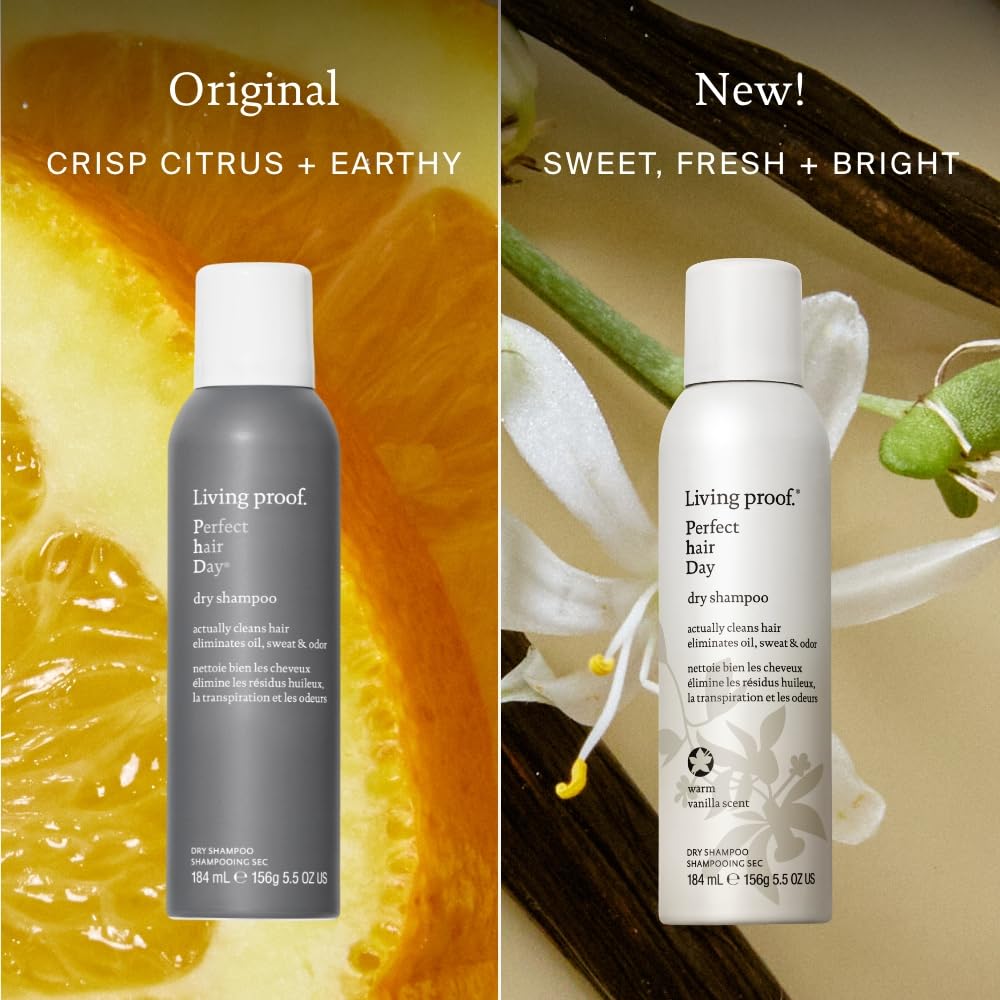 Living Proof lifestyle shot with vanilla scent for on-the-go freshness.