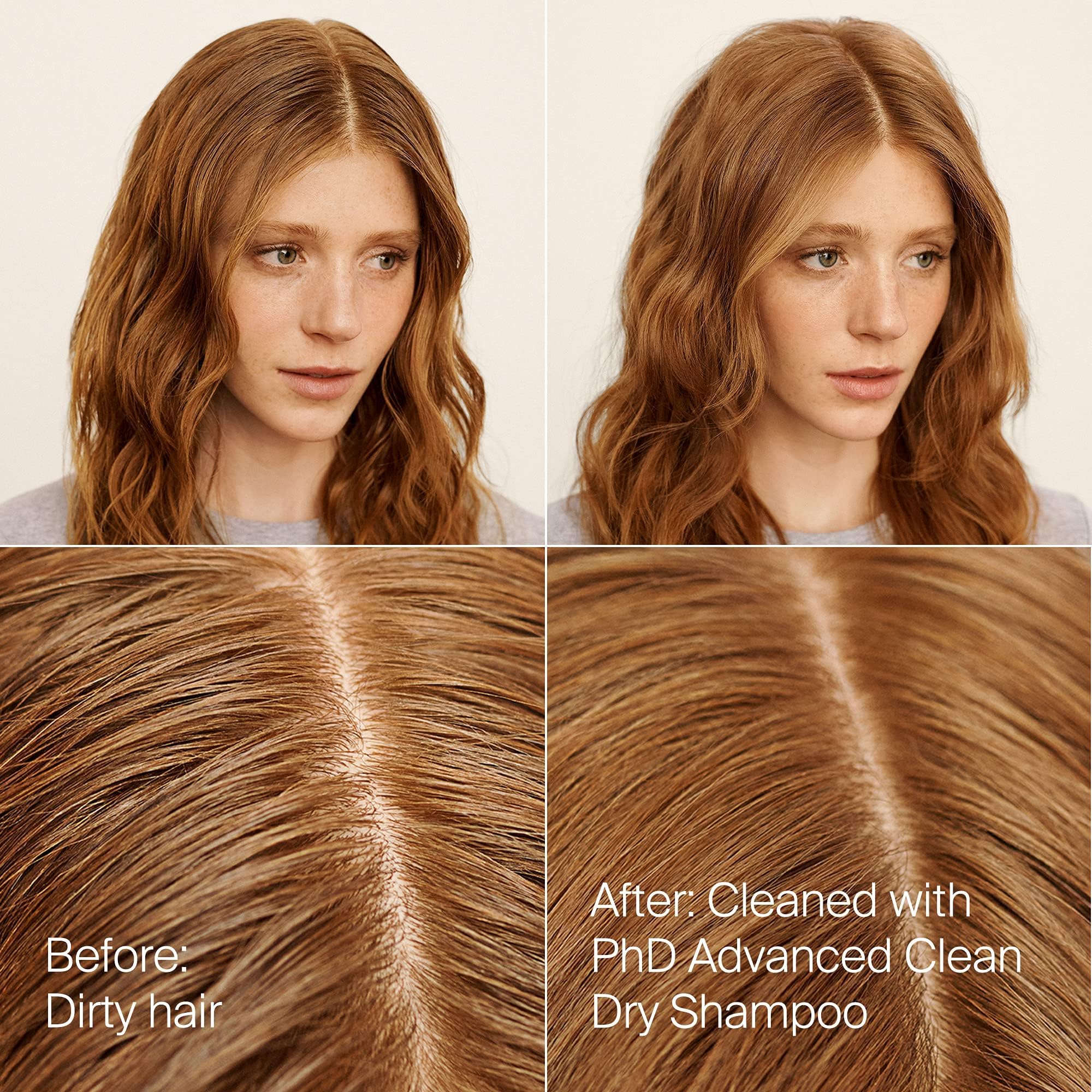 Living Proof Dry Shampoo texture close-up reveals seamless blending