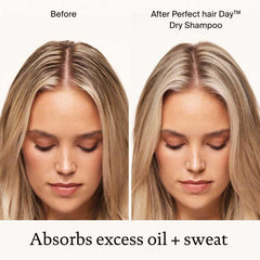 Living Proof Dry Shampoo time-release fragrance unfolds for daily freshness.