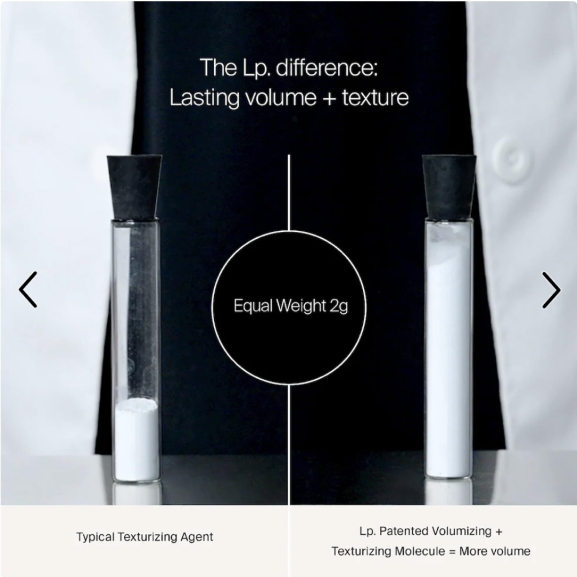 Living Proof Full Dry Volume & Texture Spray before and after visible lift