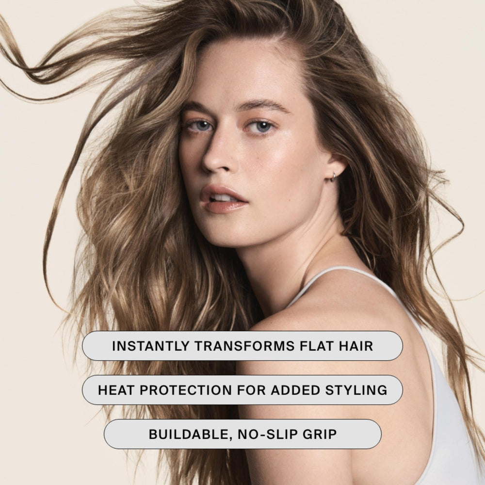 Living Proof Full Dry Volume & Texture Spray ergonomic bottle design