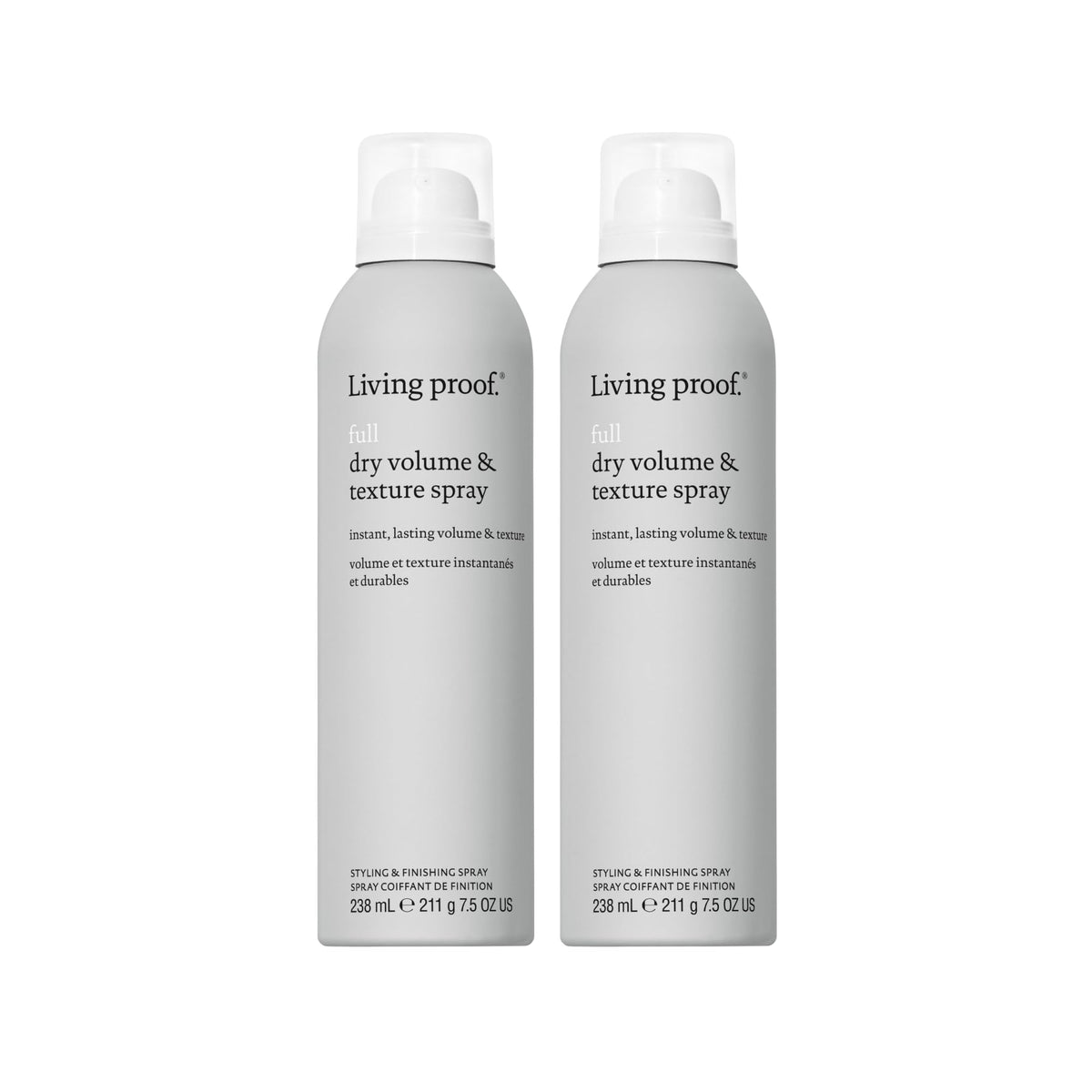 Living Proof Full Dry Volume & Texture Spray bottle boosts volume for fine hair