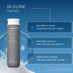 Shampoo bottle close-up from the kit for smoother, more manageable hair