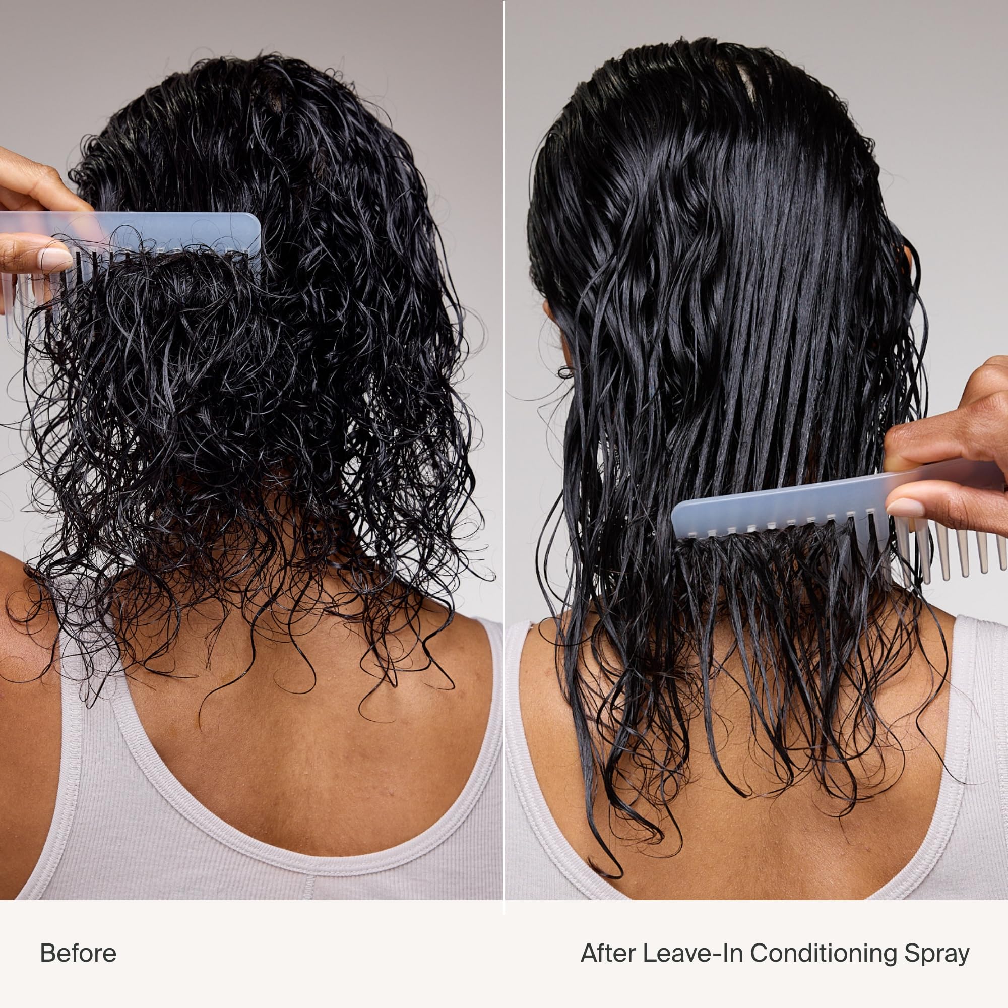 Living Proof Leave-In Conditioning Spray heat protection up to 450F.