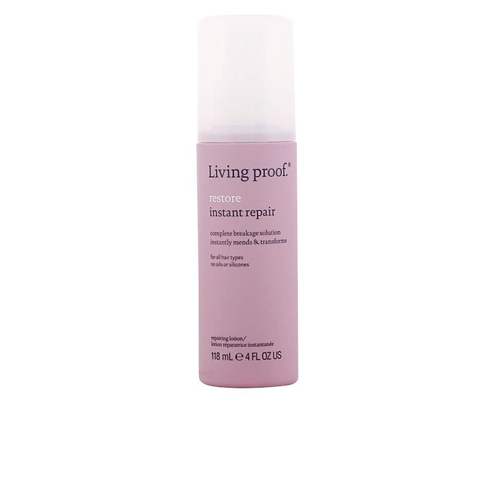 Living Proof Restore Repair Leave-In bottle conditions dry, damaged hair with UV protection