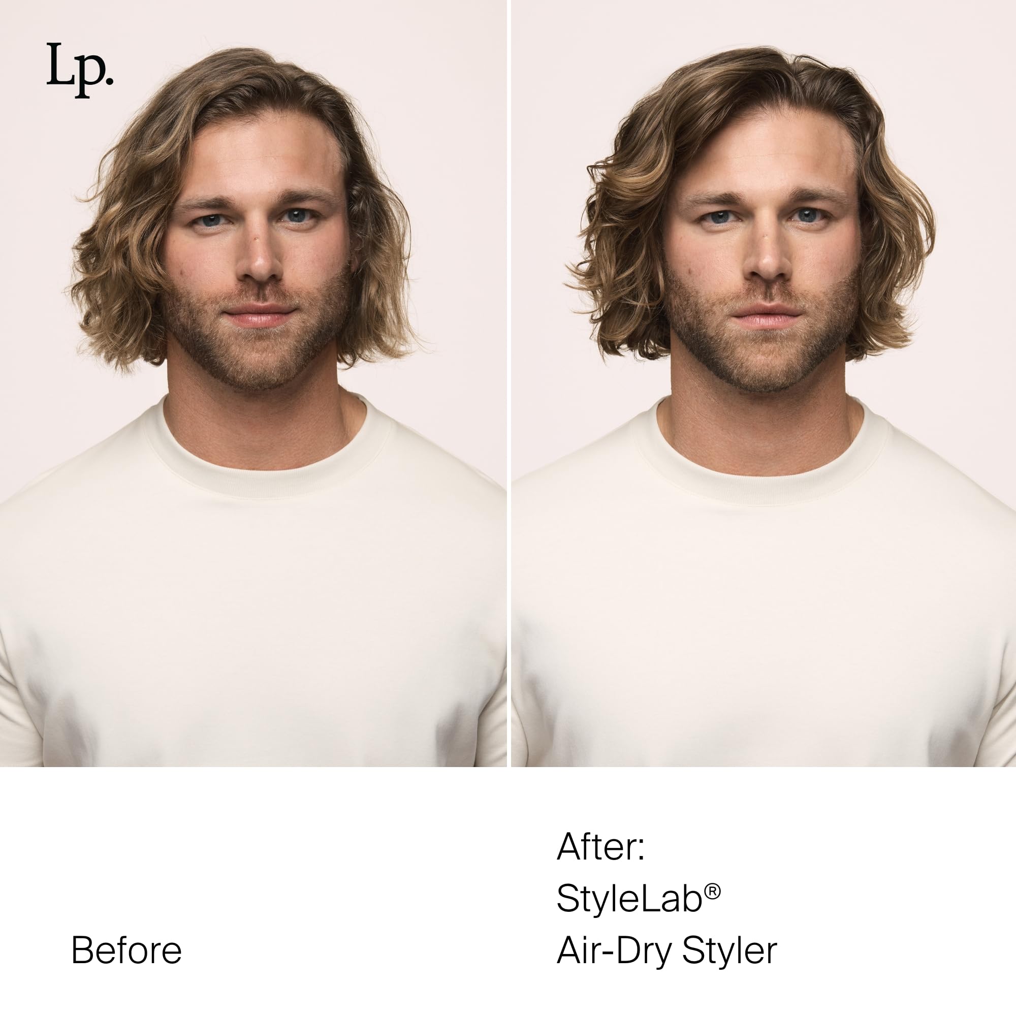 Living proof Style Lab Air-Dry Styler applying to hair for enhanced texture and frizz control