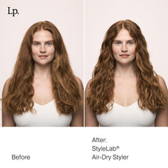 Living proof Style Lab Air-Dry Styler pump action demonstrating even application