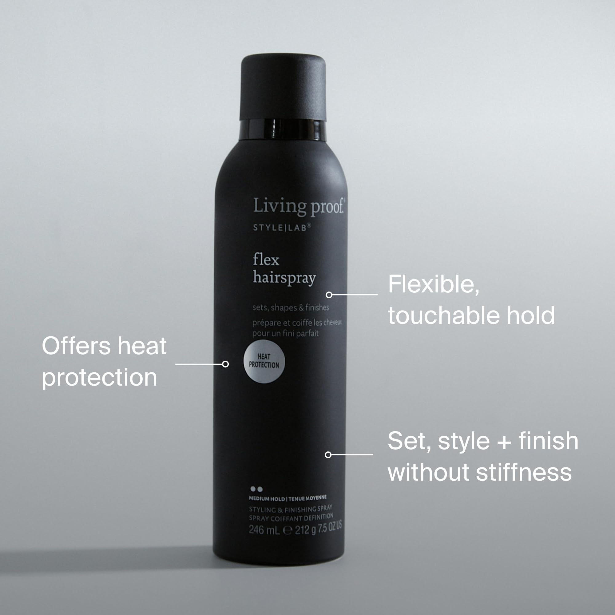 Living Proof Style Lab Flex Hairspray brushable and layerable for reworkable looks
