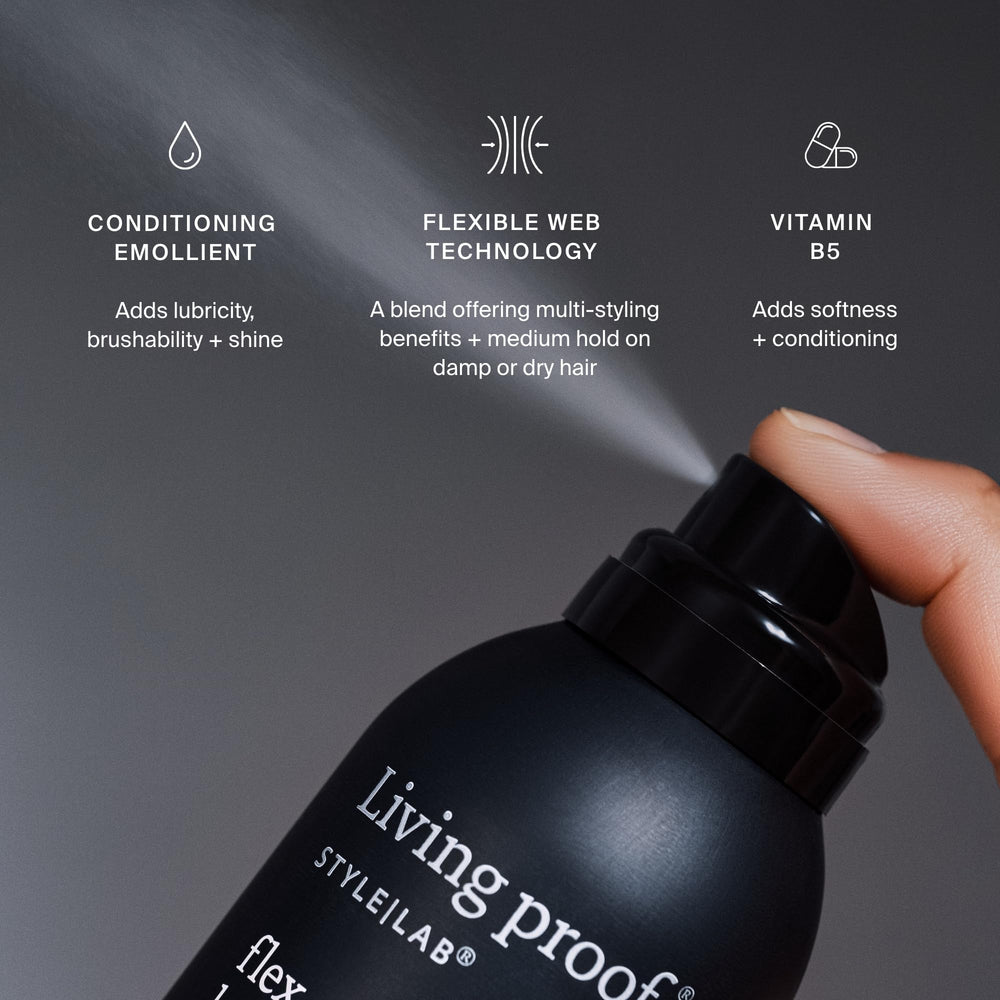 Living Proof Style Lab Flex Hairspray humidity protection and natural shine