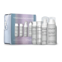 Living Proof Voluminous Hair Essentials Kit shampoo bottle boosts volume after washing.