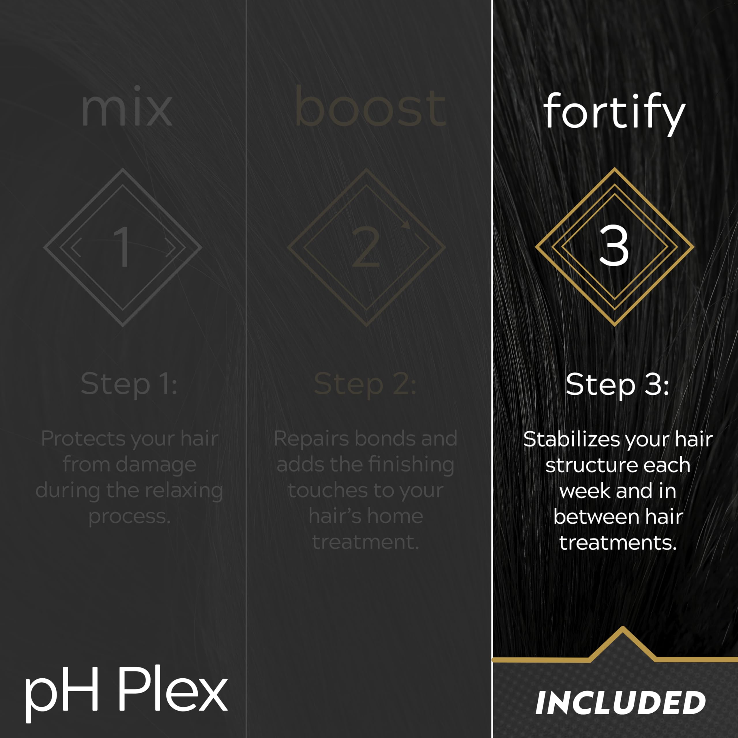 LIW rinse after treatment leaves hair smooth and shiny.