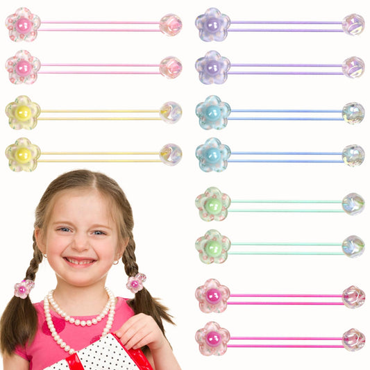LIYAZHIL ball charm hair ties purple adds style to everyday school hairstyles