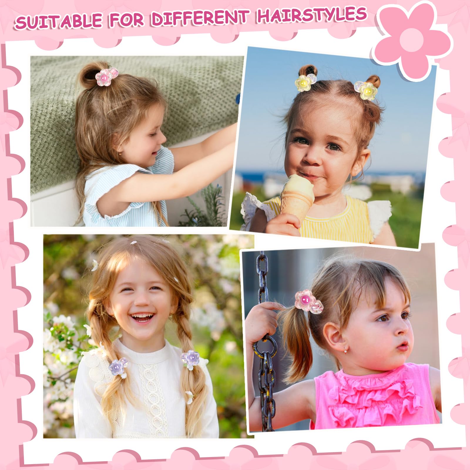 LIYAZHIL ball charm hair ties yellow cheerful touch for daily wear