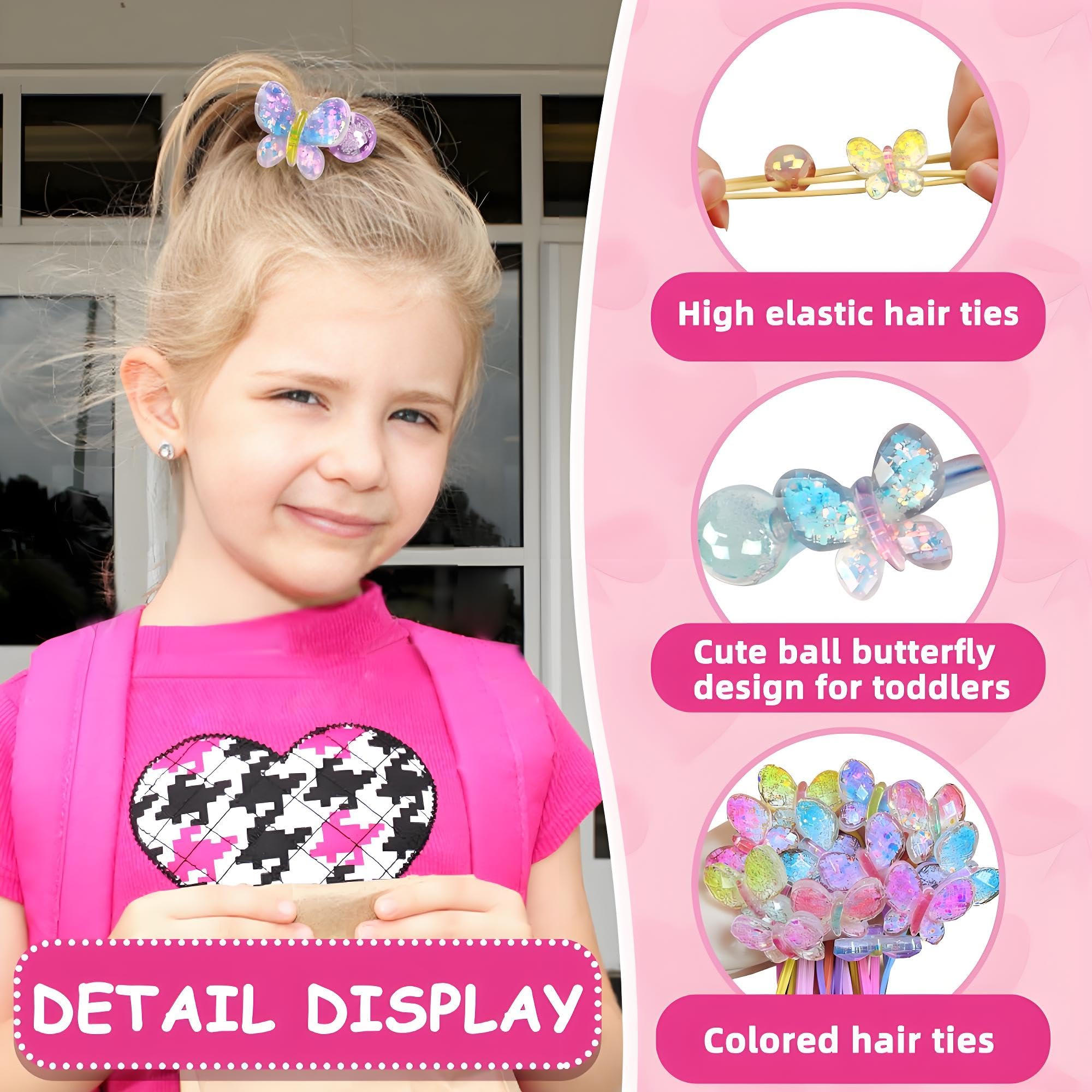 LIYAZHIL yellow ball charm hair tie for cheerful accents.