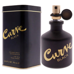 Liz Claiborne Curve Black spray shot suggests easy application and all-day aroma.
