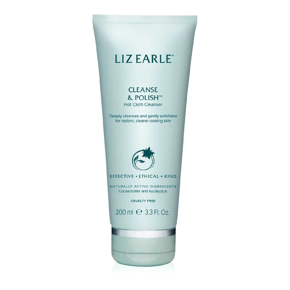 Liz Earle Cleanse & Polish bottle front for instant hydration and radiance