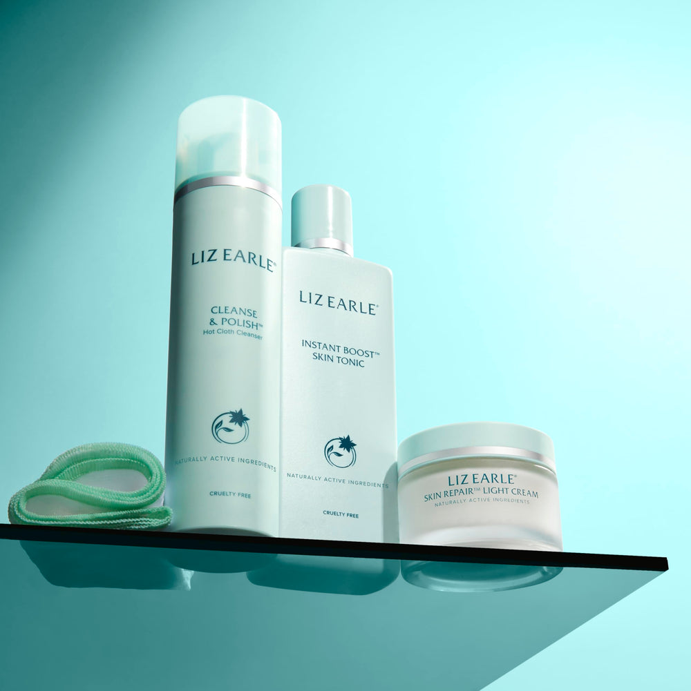 Packaging promotes sustainability and skin-friendly botanicals for Liz Earle Cleanse & Polish