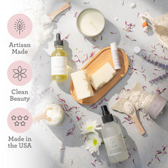 Lizush lavender body oil for hydrating skin and calming scent