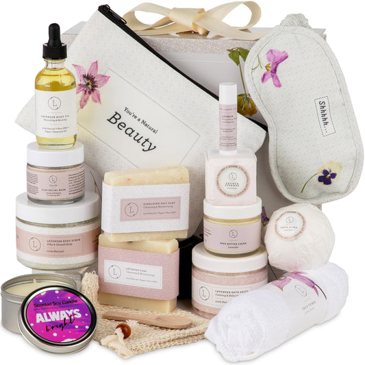 Lizush Lavender Soap Bar for gentle cleansing and calming aroma.