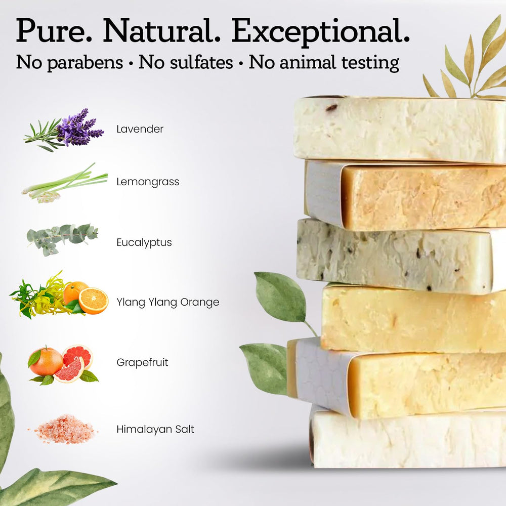 Lizush lemongrass soap bar delivers refreshing, zesty cleansing for daily use.