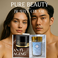 LL Supplement Anti-Wrinkle Cream spa-like setup conveys premium self-care.