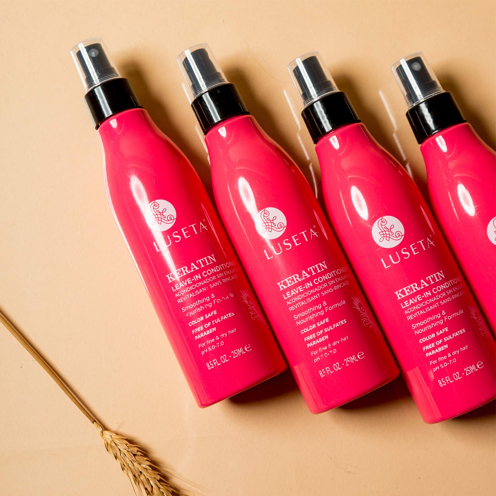 Luseta hair detangling application shot for quick, pain-free comb-through