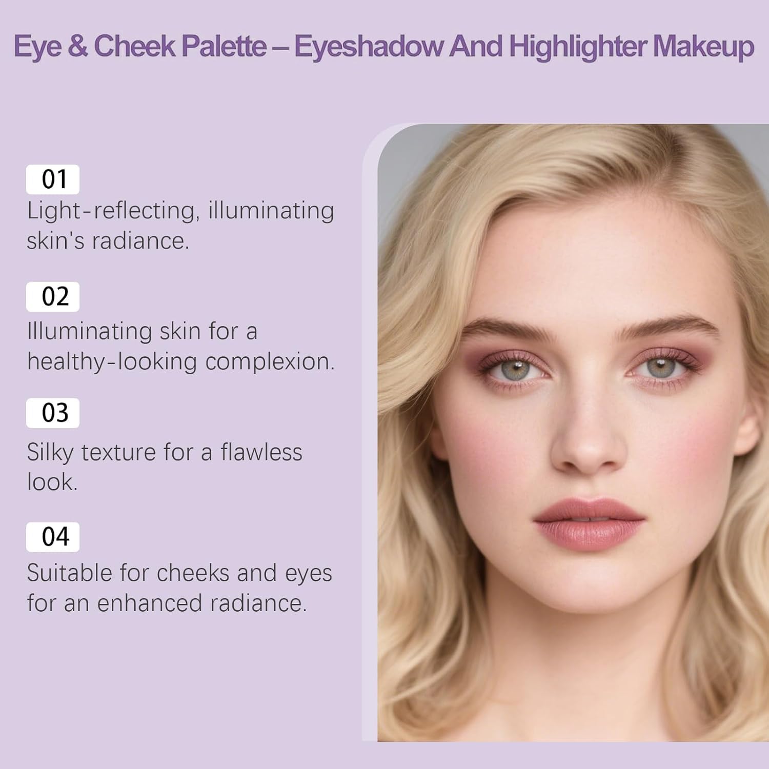 Lmoy Face Highlighter Diamond-Glow closeup for natural radiance.