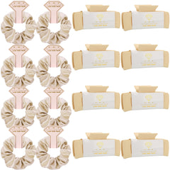 Loanzeg bridesmaid hair claws 4-1-inch-square champagne securely hold thick hair
