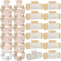 Loanzeg bridesmaid hair claws 4.1-inch square clip secures thick hair for elegant updos.