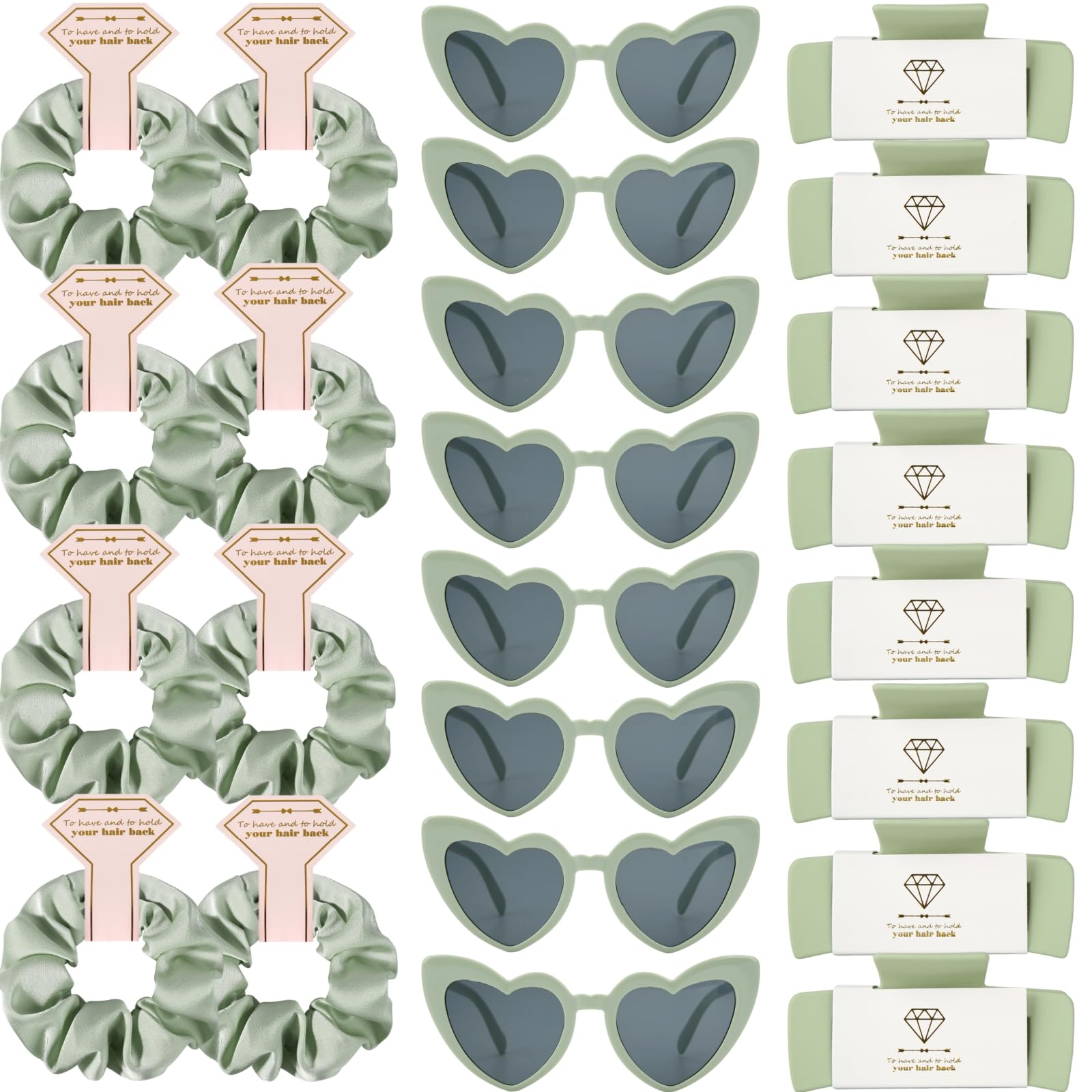 Loanzeg bridesmaid scrunchies bulk 12pcs for coordinated party looks