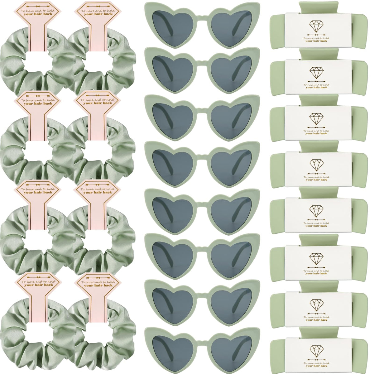 Loanzeg bridesmaid scrunchies bulk 12pcs for coordinated party looks