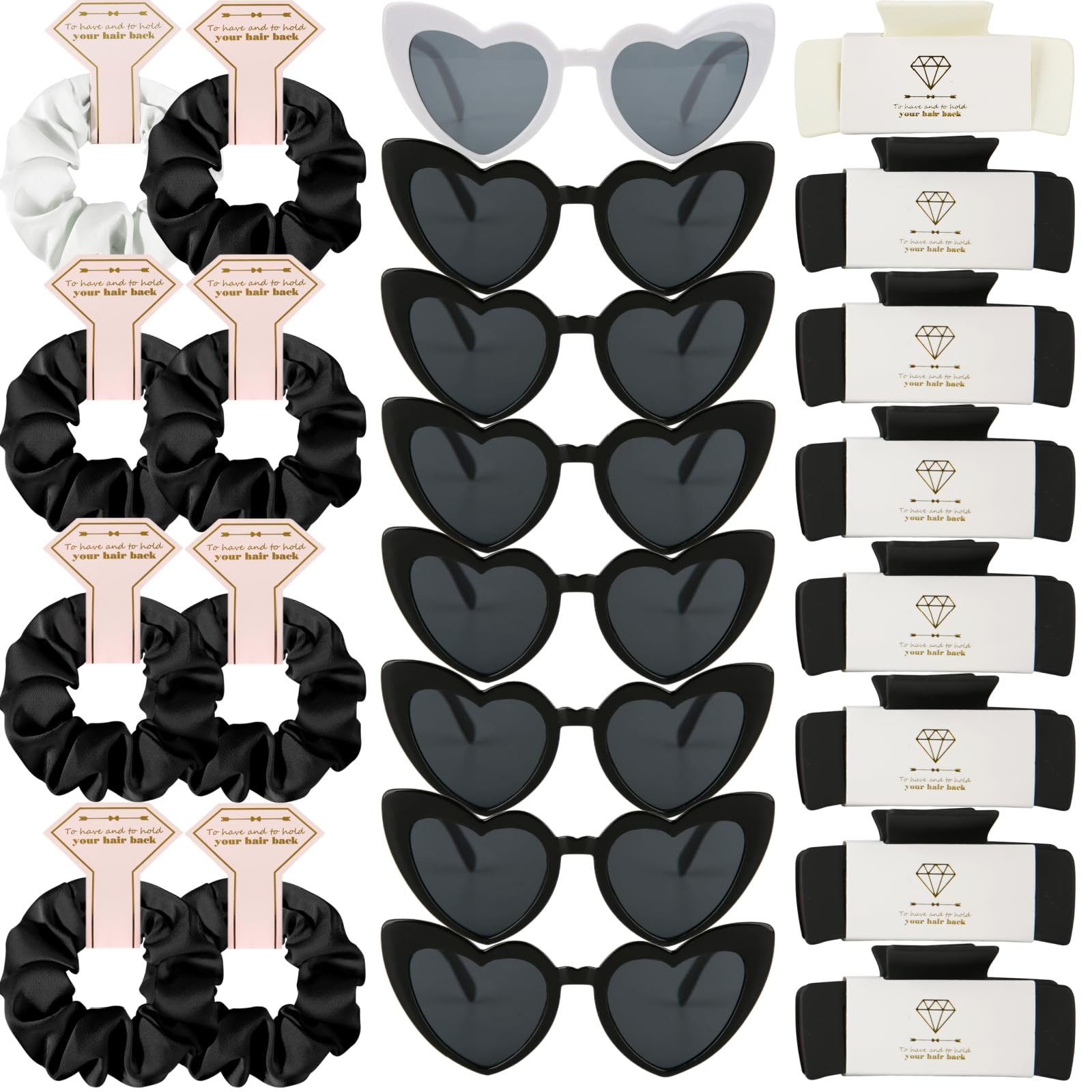 Loanzeg bridesmaid scrunchies set12 with soft matte satin fabric for versatile wear