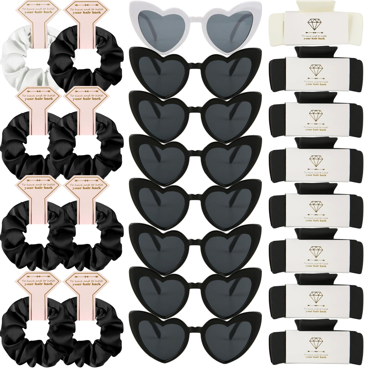 Loanzeg bridesmaid scrunchies set12 with soft matte satin fabric for versatile wear
